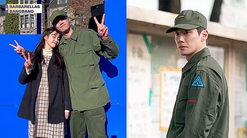 Khoảnh khắc thân thiết của Lee Jun Young và IU hậu trường